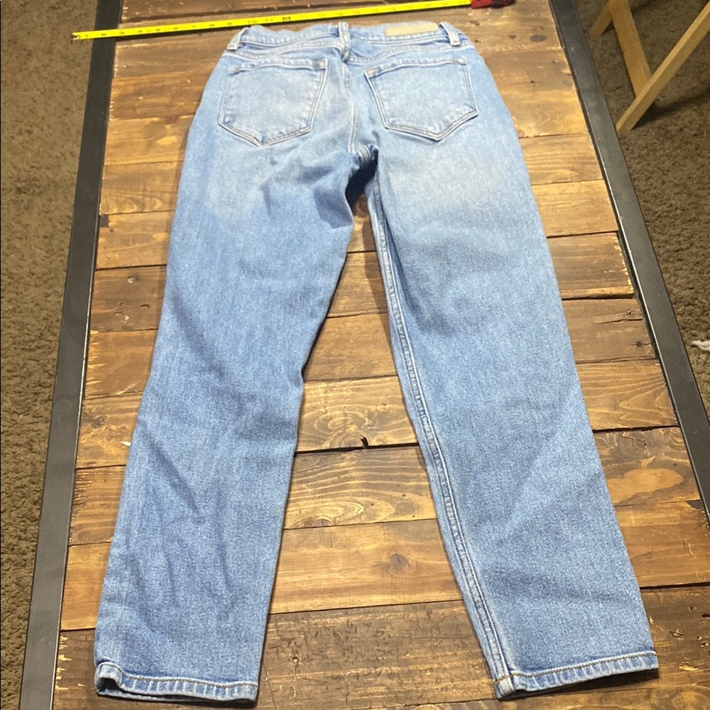 Cello Straight Leg Blue Jeans with Vintage Distressing - Picture 4 of 9